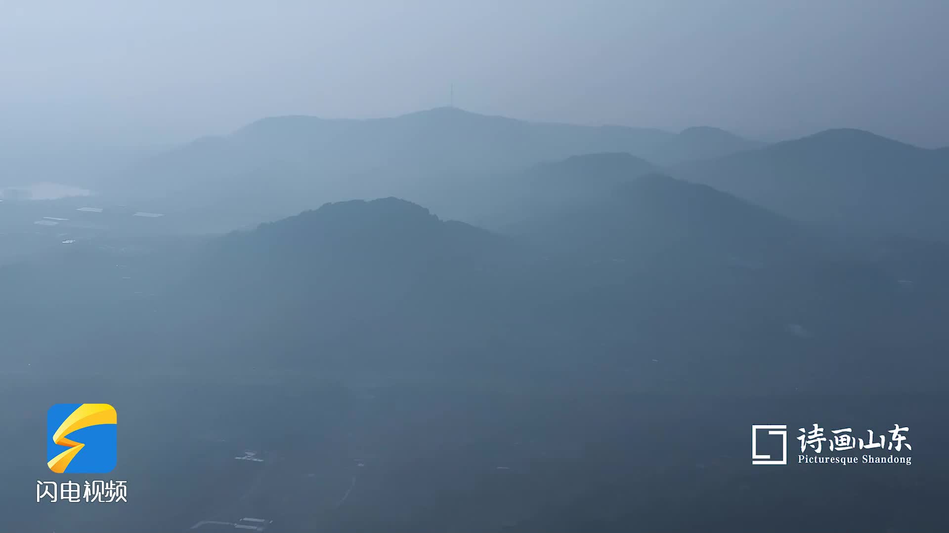 诗画山东丨城市如披轻纱 枣庄雾气笼罩半遮面