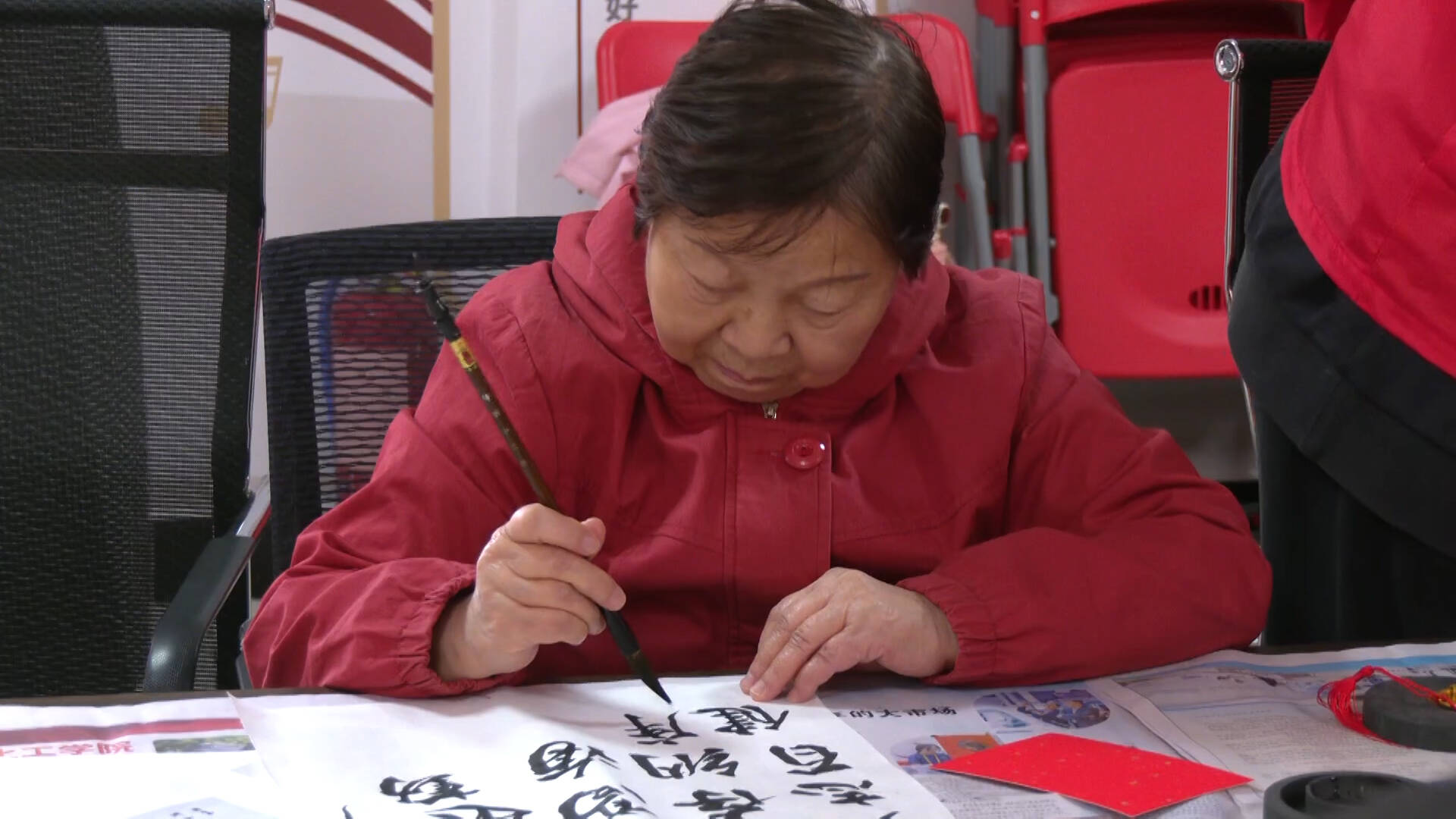 枣庄高新区开展毛笔书画交流活动 为文艺助力添彩